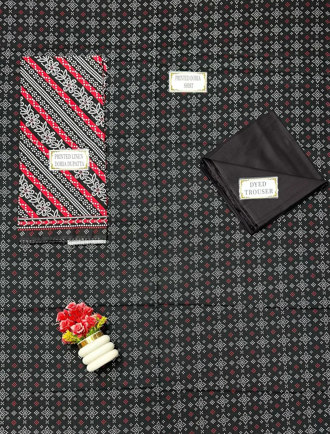 3 Pcs Women's Unstitched Printed Suit