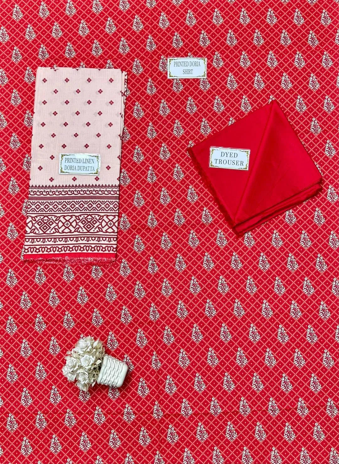 3 Pcs Women's Unstitched Printed Suit