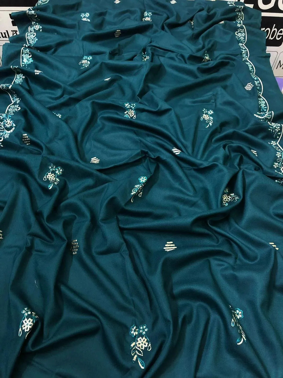 3 Pcs Women's Unstitched Embroidered Suit