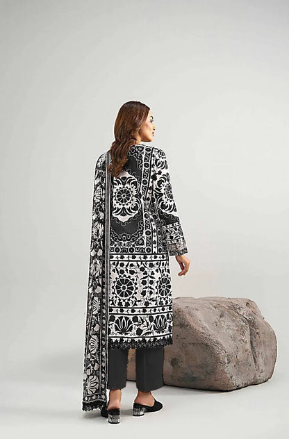 3 Pcs Women's Unstitched Printed Suit