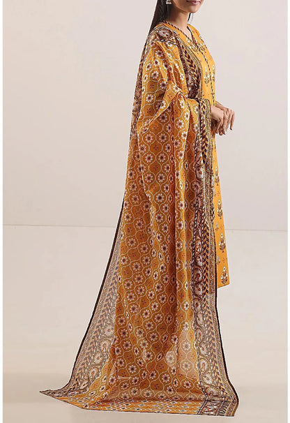 3 Pcs Women's Unstitched Printed Suit