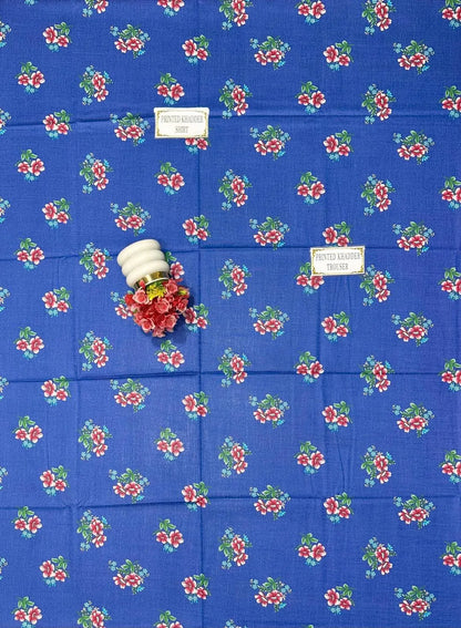 2 Pcs Women's Unstitched Printed Suit