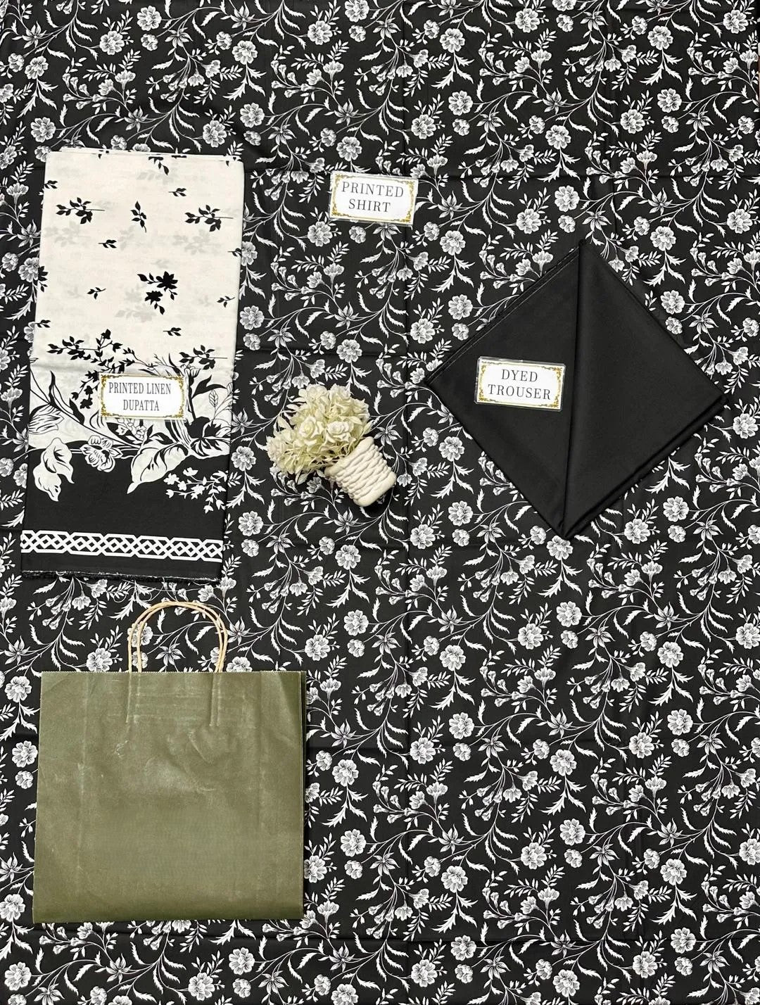 3 Pcs Women's Unstitched Printed Suit