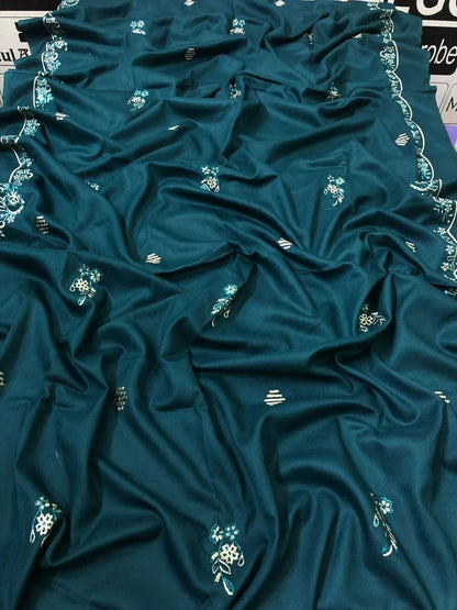 3 Pcs Women's Unstitched Embroidered Suit